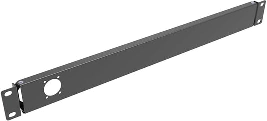 1U Hinged Rack Panel 1D XLR HDMI Audio Rack Mount Panel for 19 inches Rack Mount (1D)