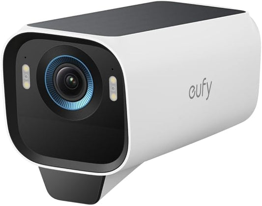 eufy Security eufyCam S3 Pro Add-on Cam, Solar Camera Outdoor Wireless, MaxColor Night Vision, 4K Security Camera with Solar Panel, Face Recognition AI, Expandable Local Storage, No Monthly Fee