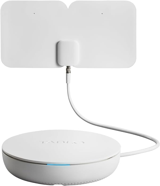 4th Gen 2-Tuner Over-The-Air (OTA) DVR & 35-Mile Indoor TV Antenna - Watch, Pause & Record Live TV, News & Movies Throughout Your Home Over Wi-Fi - 50+ Hrs Recording - No Subscriptions