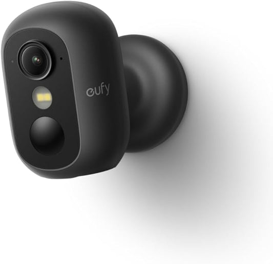 eufy Security eufyCam C35, Wireless Security Camera, Outdoor and Indoor, Magnetic Mount, Color Night Vision, Local Storage, No Monthly Fee, IP67, Supports Solar Panel, Black