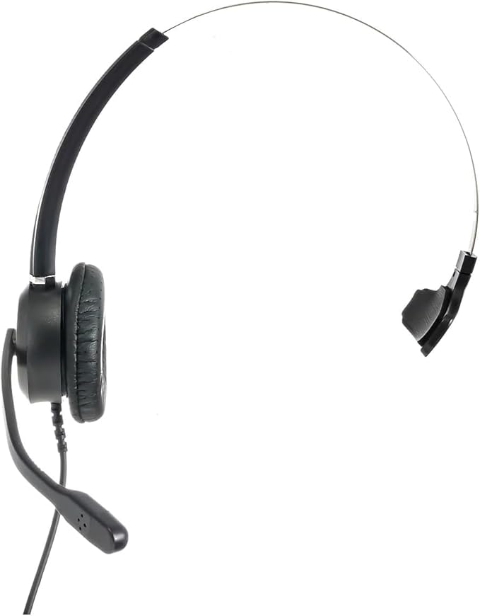 Spracht Wired Headset for Desktop Phone | Single Ear Universal Headset for Office Telephones | Mono Head Set with Microphone - Works with Polycom Digium Nortel Yealink Grandstream Cisco Zum RJ9