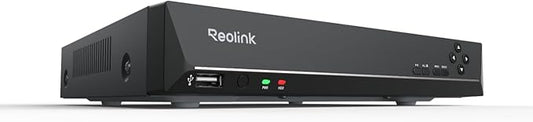 REOLINK 8CH Network Video Recorder for Home Security Camera System, Only Work with 16MP/12MP/4K/8MP/5MP/4MP REOLINK PoE IP Camera, 24/7 Recording to Pre-Installed 2TB Hard Drive, RLN8-410
