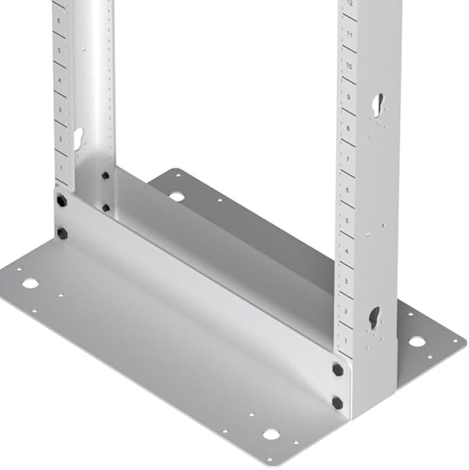 NavePoint 45U 2 Post Rack Open Frame Server Rack for 19 Inch Equipment, AV, Networking, Data & IT Devices, 2-Post Rack 45U 661lbs Weight Capacity, White