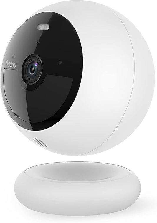 Noorio B211 Security Camera Indoor Outdoor Wireless 2K+ Bluetooth Camera for Home Security, Motion Activated Security Camera Spotlight Color Night Vision 16GB Local Storage Work with Alexa Magntic