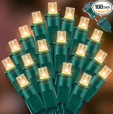 150 Count Warm White- String Lights - LED Christmas Lights, Mini led Lights for Indoor Outdoor Home Holiday Party Wedding Independence Day Decoration