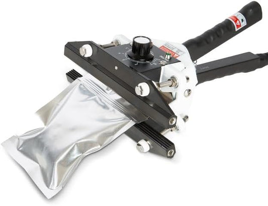 Portable Hand Held Heat Sealer Machine-R-PACK FKR-200, 8 Inches, For Foil Bag, Kraft Bag, Mylar Bag