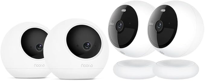 Noorio Home Security Camera System with B200-SE×2,T110×2