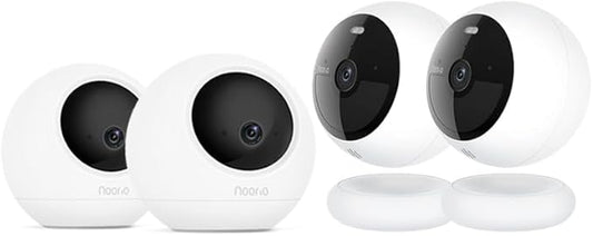 Noorio Home Security Camera System with B200-SE×2,T110×2