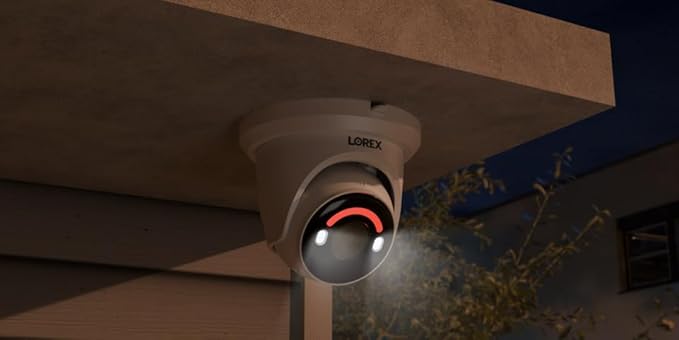 Lorex 4K+ 16 Channel (8 Wired + 8 Fusion Wi-Fi) 2TB NVR System | 3 White 4K Dome Cameras (No Cables) | Smart Security Lighting | Person & Vehicle Detection | Color Night Vision | IP67 Weatherproof
