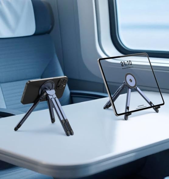 Magnetic Multi-Scene use for All Stands Laptop Tablet Mobile Phone Stand Three-in-one Travel Work Fitness All-Scene use of Electronic Products Magnetic Stand (Navy Blue)