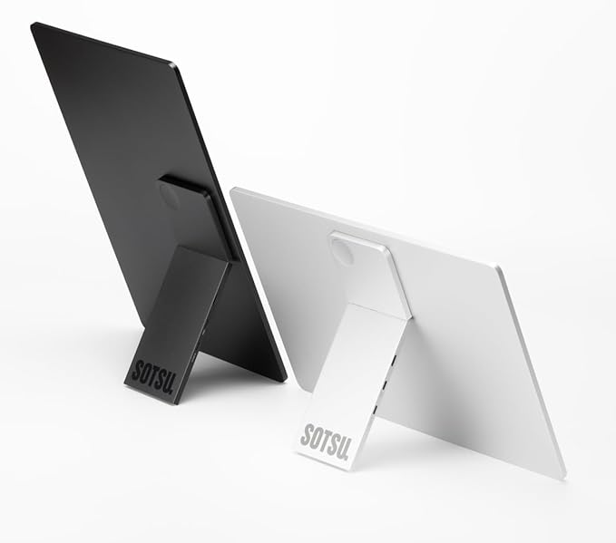 SOTSU FlipAction Elite 16" Portable Monitor | 4K |Super Compact | Pivot Rotate | 3840x2400 DCI P3 | 60Hz | 450 Nits | Full Metal CNC | Perfect Match for Mac and Windows (Space Black)