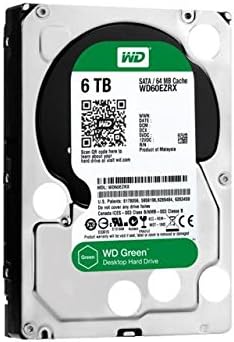 WD Green 6TB 3.5-Inch SATA 6.0Gb/s IntelliPower 64MB Cache Hard Drive (WD60EZRX)