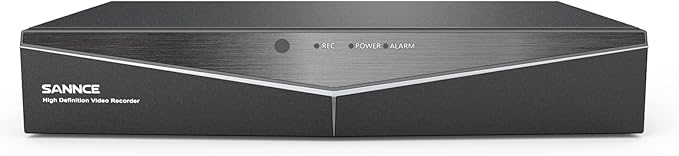 SANNCE 5MP 8 Channel Security Camera DVR, H.264+ Hybrid 5-in-1 Surveillance DVR Recorder, Supports 2MP TVI AHD CVI CVBS Analog IP Security Cameras, Remote Access, Motion Alert (NO Hard Drive)