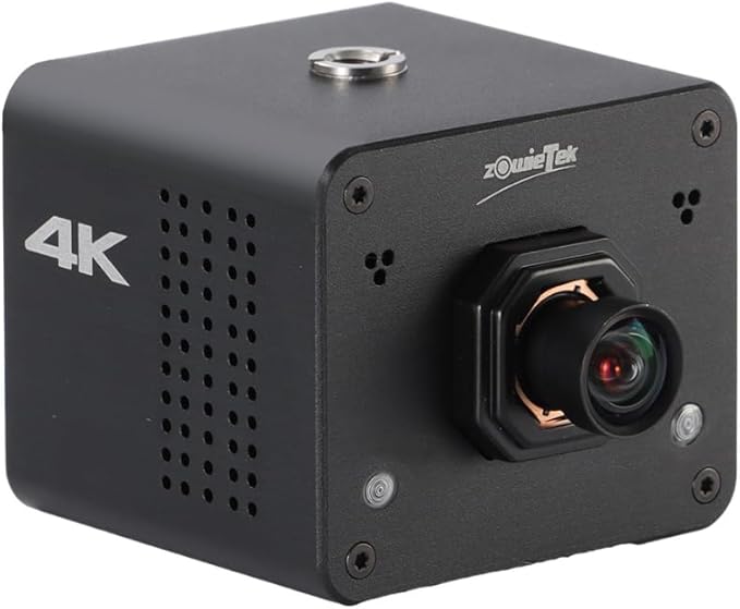 zowietek 4K POV Camera PoE, ZowieCAM, Webcam, Simultaneously HDMI & SDI Output, RTSP/RTMP(s)/SRT, Standalone Live Streaming to YouTube/Twitch for Webcast, Meeting, Teaching & Gaming (M12 AF)