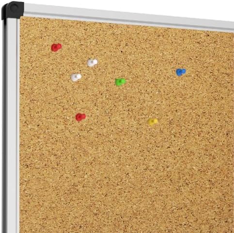 XBoard Cork Board 40 x 30, Notice Cork Bulletin Board Corkboard 4' x 3' with Aluminum Frame and Push Pins for Display