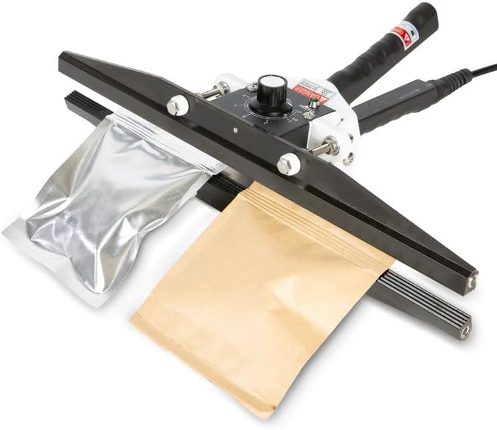 Portable Hand Held Heat Sealer Machine-R-PACK FKR-400, 16 Inches, For Foil Bag, Kraft Bag, Mylar Bag
