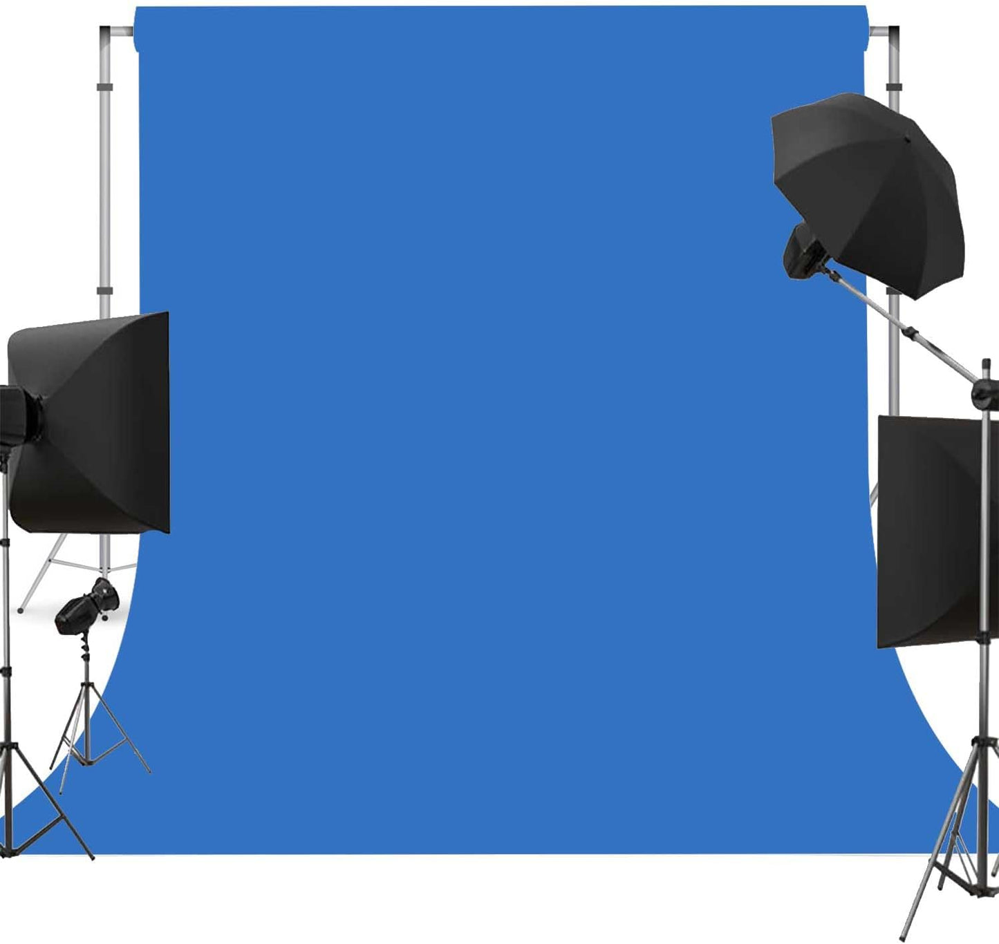 Blue Photo Backdrop for Photoshoot Blue Background for Photography Photo Backdrop Curtain for Party 10 x 10 FT