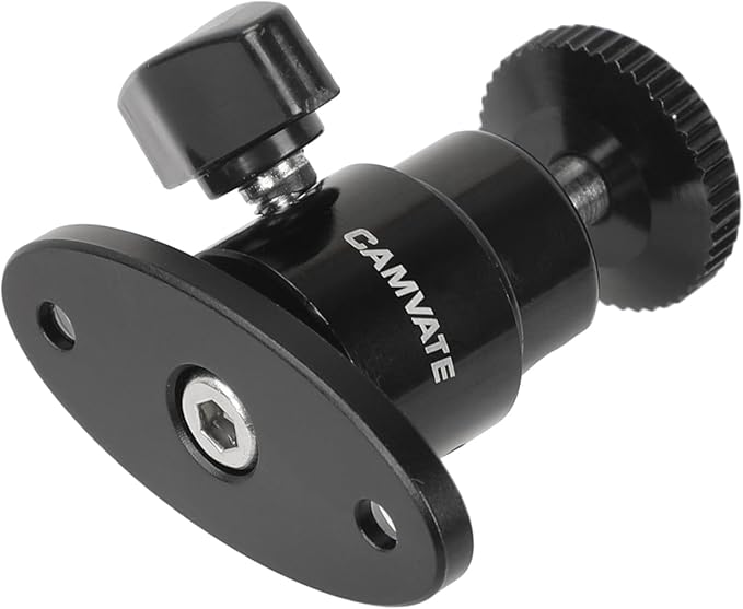 CAMVATE 1/4"-20 Mini Ball Head with Ceiling Mount for CCTV & Video Wall Monitors Mount - 1991