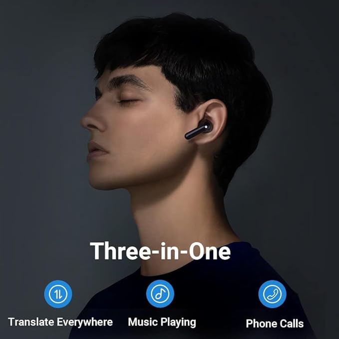 Timekettle M3 3 in 1 Language Translation Earbuds,43 Languages & 96 Accents, Offline Translator, No Subscription,for Exploring Expat Life Freely, APP Compatible with iOS & Android