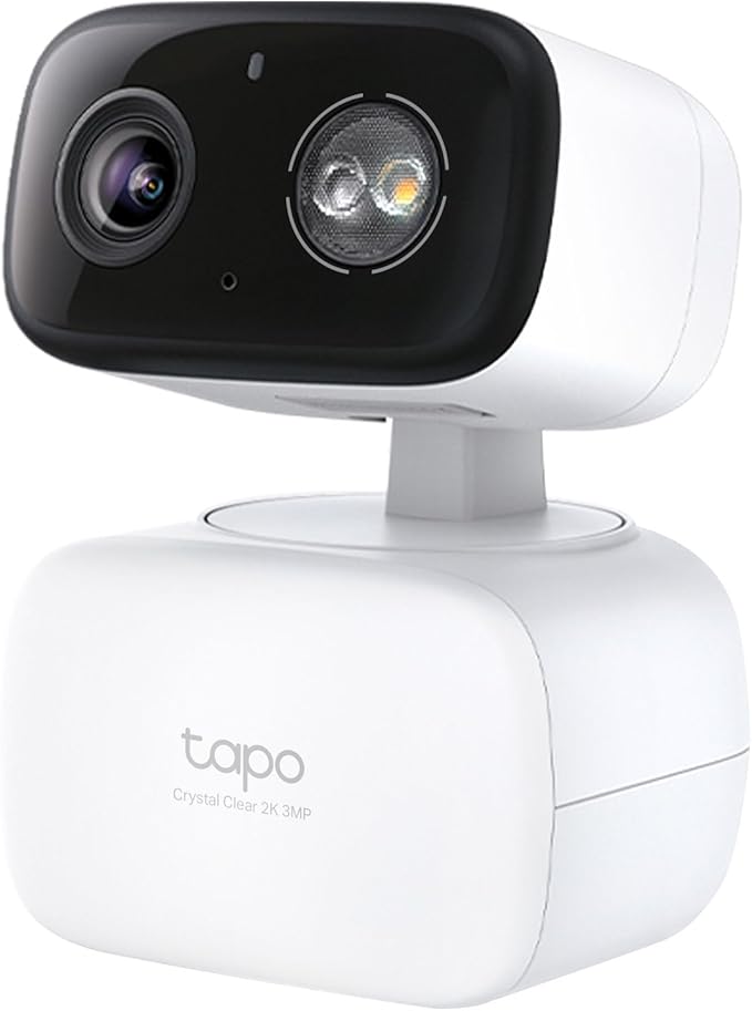 Tapo 2K 3MP Pan/Tilt Indoor/Outdoor Security Camera - Free Person/Baby Cry Detect & Motion Track, 360° View, Color Night Vision, SD/Cloud Storage, Works w/Alexa & Google Home HybridCam 360