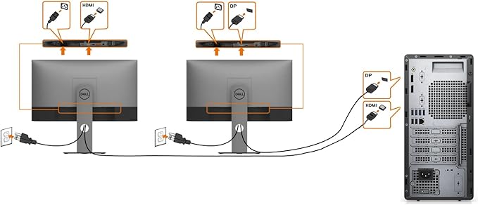Dell P2425H 24" Full HD IPS Monitor – 1080p, 16:9, DisplayPort & USB 3.0 Cables – Latest Model – Boomph's Comprehensive Ultimate Performance Cloth Solution for Your Workspace