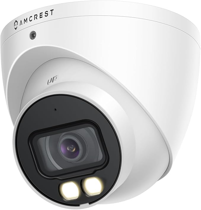 Amcrest Night Color Turret Analog Camera w/ 131ft Full Color Nightvision, Security Camera Outdoor for CCTV DVR, Built-in Microphone, 127° FOV, 2MP@30fps AMC-NC-1080TC28-W-V3
