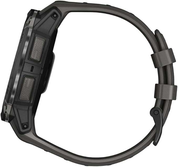 Garmin Instinct® 3 50mm, AMOLED Display, Rugged Outdoor GPS Smartwatch, Metal-Reinforced Bezel, Built-in Flashlight, Up to 18 Days of Battery Life, Charcoal