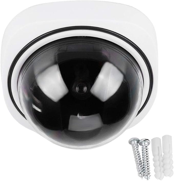 Dioche High Simulation Dome Camera Home Security Hemispherical Fake Camera Indoor Outdoor Surveillance Dummy Camera