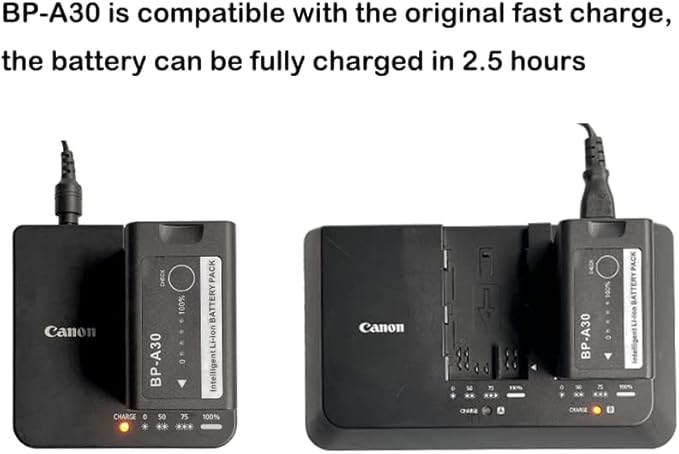 Replacement Battery for Canon BP-A30 Compatible with EOS C200,EOS C70,C200B,C220B,EOS C300 Mark II,C300 MK III,C500 Mark II,X605 XF705 4K UHD(A30)
