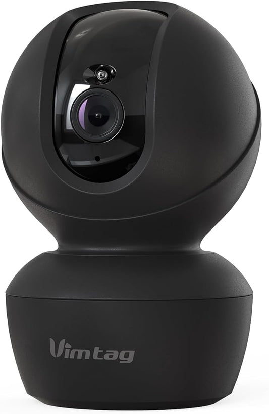 VIMTAG 5G 4MP Indoor Cameras for Home Security, Pet Camera Indoor with Phone App, Dog Cam, Human Detection, 2-Way Audio, 360 Motion Tracking, IR Night Vision, Compatible with Alexa