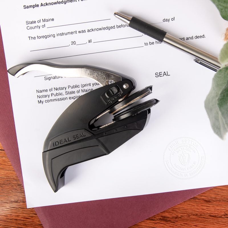 Oklahoma Round Notary Embosser | Official State Embosser | Official Seals | Meets State Specifications (Oklahoma, Round Embosser)