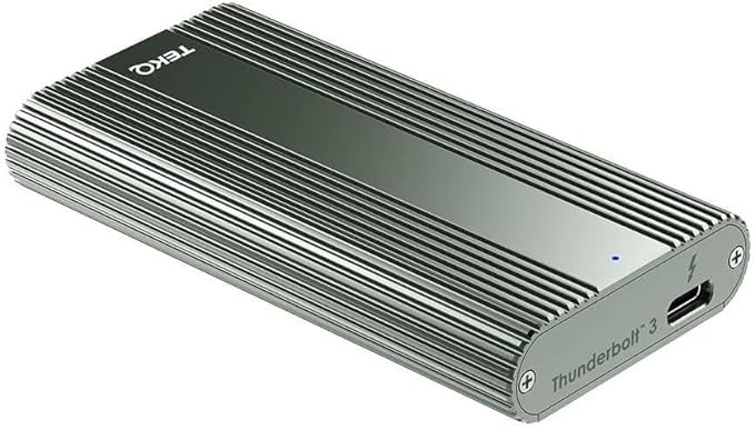 [Intel Certified] Thunderbolt 3 External Portable SSD, Bus Powered, (Compatible with Thunderbolt 4 and USB 4 Devices) (SpaceGreen, 4TB)