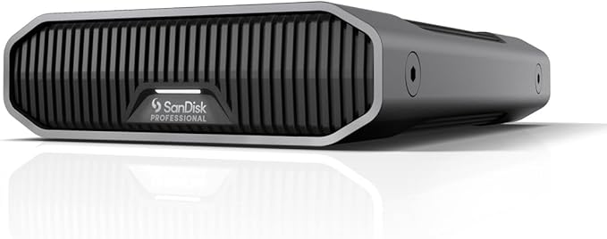 SanDisk Professional 22TB G-Drive Enterprise-Class External Desktop Hard Drive - 7200RPM Ultrastar HDD Inside, USB-C (10Gbps), USB 3.2 Gen 2, Mac Ready - SDPHF1A-022T-NBAAD, Dark Grey
