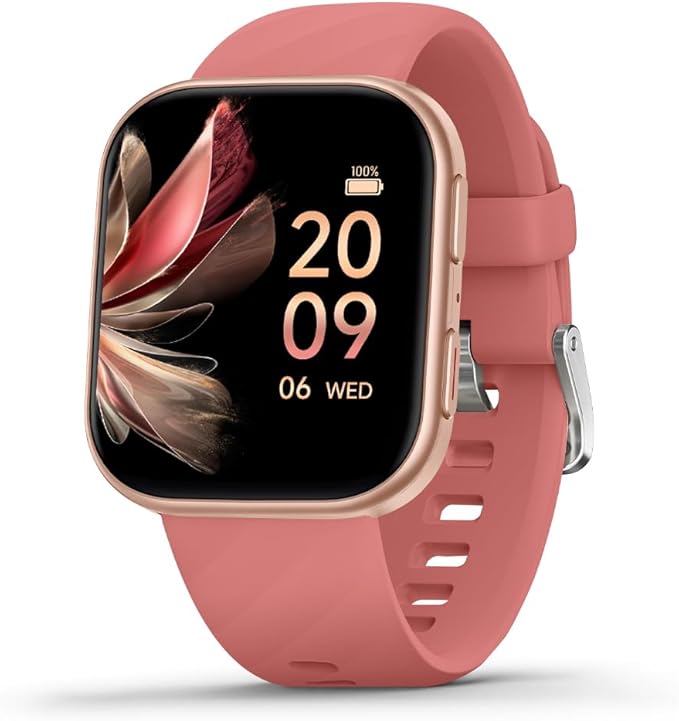 FITVII Health & Fitness Tracker (Answer/Make Calls), Smart Watch with 24/7 Heart Rate and Blood Pressure, Sleep Tracking, Blood Oxygen Monitor, 120+ Sport Modes Activity Tracker for Women Men