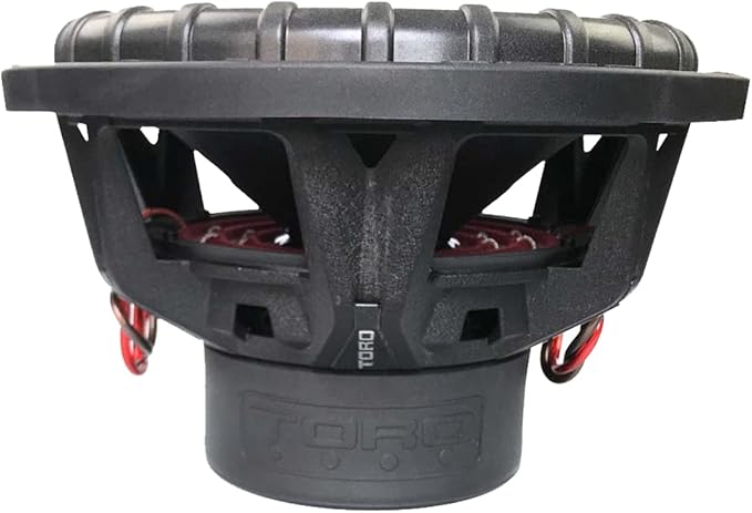TORO TECH – Fierce 12, 12 Inch 800 Watts RMS – 1600 Watts MAX – Dual 4 Ohm 2.5 Inch Voice Coil, 12” Car Audio Subwoofer for Cars, Trucks, Jeeps, Boats, Off Road with Hard Hitting Bass (Sold As Each)