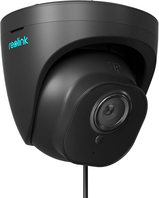 REOLINK 5MP PoE Camera for Home Security, Surveillance Outdoor Indoor, Support 512GB SD Card, Human/Vehicle/Pet Detection, Work with Smart Home, 100ft IR Night Vision, Time-Lapse, RLC-520A(Black)