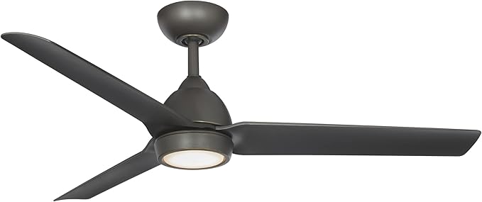 WAC Lighting F-001L-OB Mocha 54" Outdoor Ceiling Fan with LED Lights & Remote, Oil Rubbed Bronze