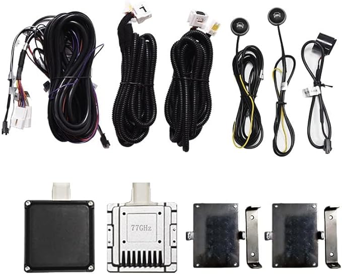 BY-J Blind Spot Monitoring System, 77 GHz Millimeter Wave Radar 12V Universal Car Blind Spot Detection System, Sensitive Radar Sensors Blind Area Detection System