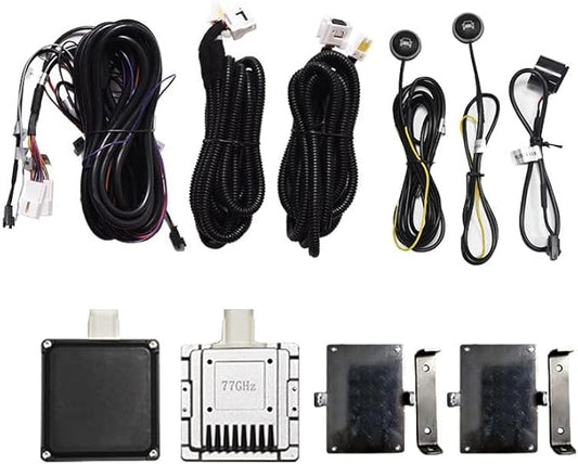 BY-J Blind Spot Monitoring System, 77 GHz Millimeter Wave Radar 12V Universal Car Blind Spot Detection System, Sensitive Radar Sensors Blind Area Detection System