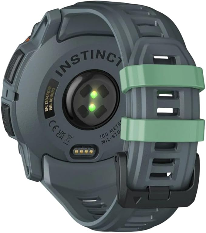 Garmin Instinct® 3 50mm, AMOLED Display, Rugged Outdoor GPS Smartwatch, Metal-Reinforced Bezel, Built-in Flashlight, Up to 18 Days of Battery Life, Neo Tropic/Twilight