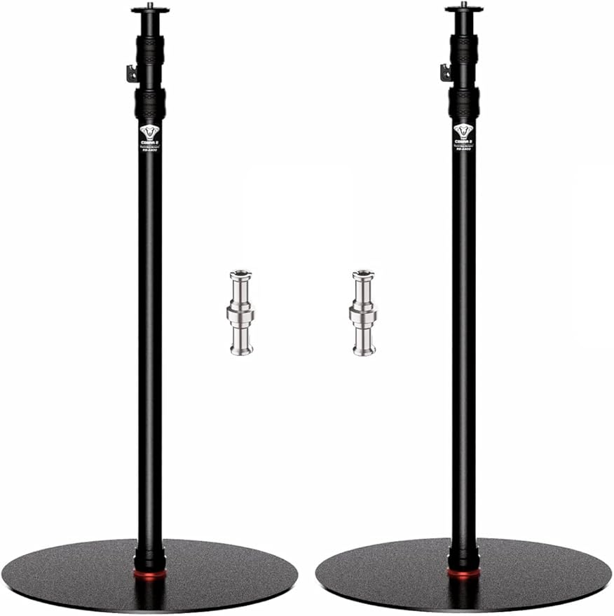 IFOOTAGE A400 Round Base Monopod, 79'' Light Stand Tripod Alternative, Aluminum Studio Camera Tripod Monopod Stand for Video Recording, Live Streaming, Interview, Payload 22lb (2 Pack)