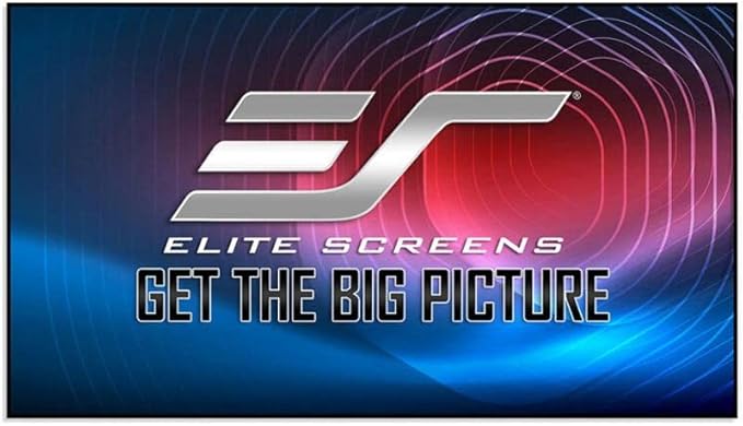 Elite Screens Aeon CineWhite A8K, 150" Diag, 16:9 Aspect Ratio, ISF Certified 8K Ultra HD Home Theater Fixed Frame Edge Free Projection Sound Transparent Perforated Weaved Screen, AR150H-A8K