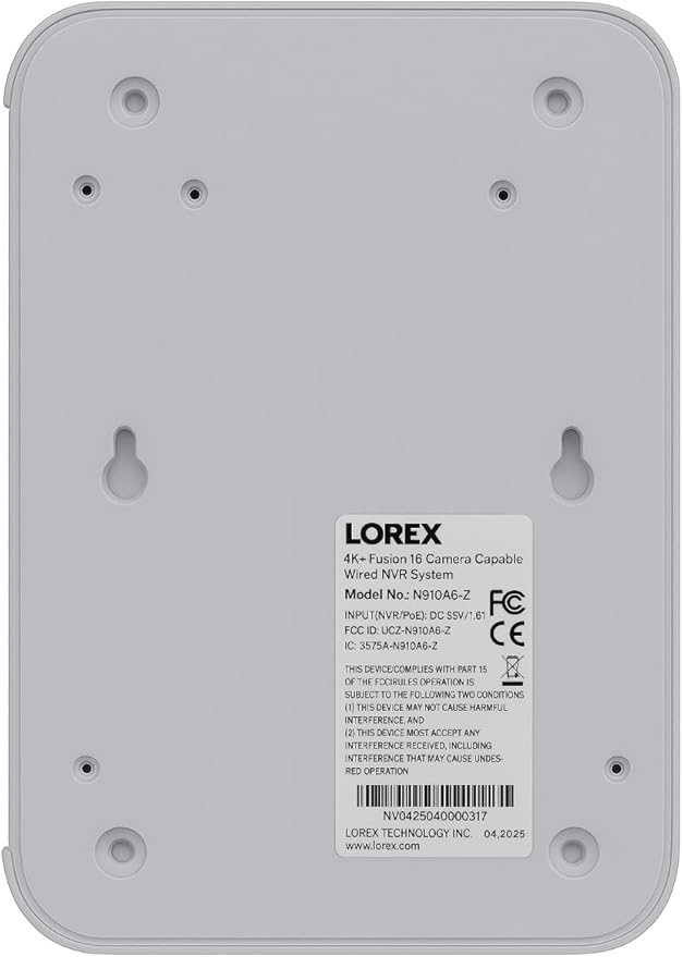 Lorex 4K+ 16 Channel (8 Wired + 8 Fusion Wi-Fi) 2TB NVR System | 3 White 4K Dome Cameras (No Cables) | Smart Security Lighting | Person & Vehicle Detection | Color Night Vision | IP67 Weatherproof
