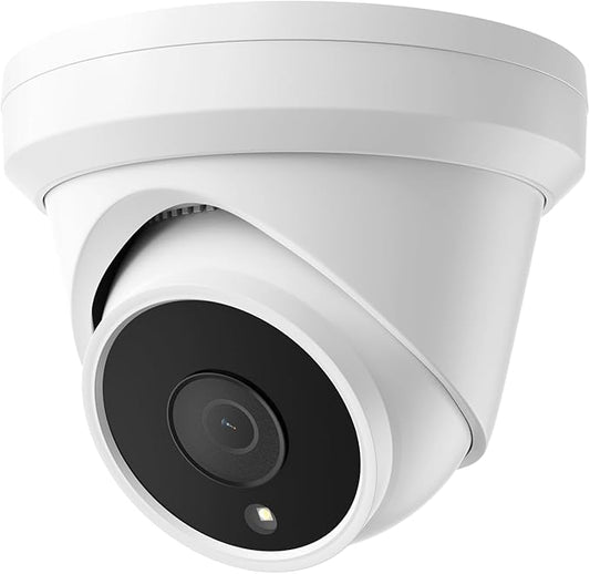 UNILOOK 5MP PoE IP Camera for Business, Turret Security IP Camera Outdoor with Mic/Audio, AI Human Motion Detection, 100FT IR Night Vision, IP66 Weatherproof, 2.8mm Lens, Full Metal, NDAA Complaint