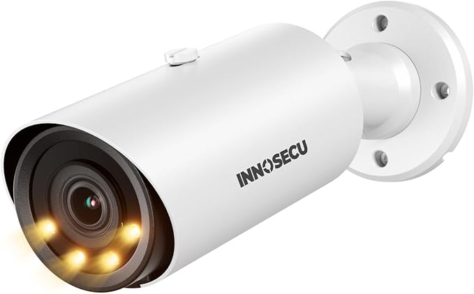 Bullet PoE Camera, 5MP IP Security Camera Outdoor, Motorized Lens 2.8~12mm 4X Optical Zoom, Smart Dual Light Color Night Vision up to 120ft, Built-in Mic, Human&Vehicle Detection, INB5GD57Z