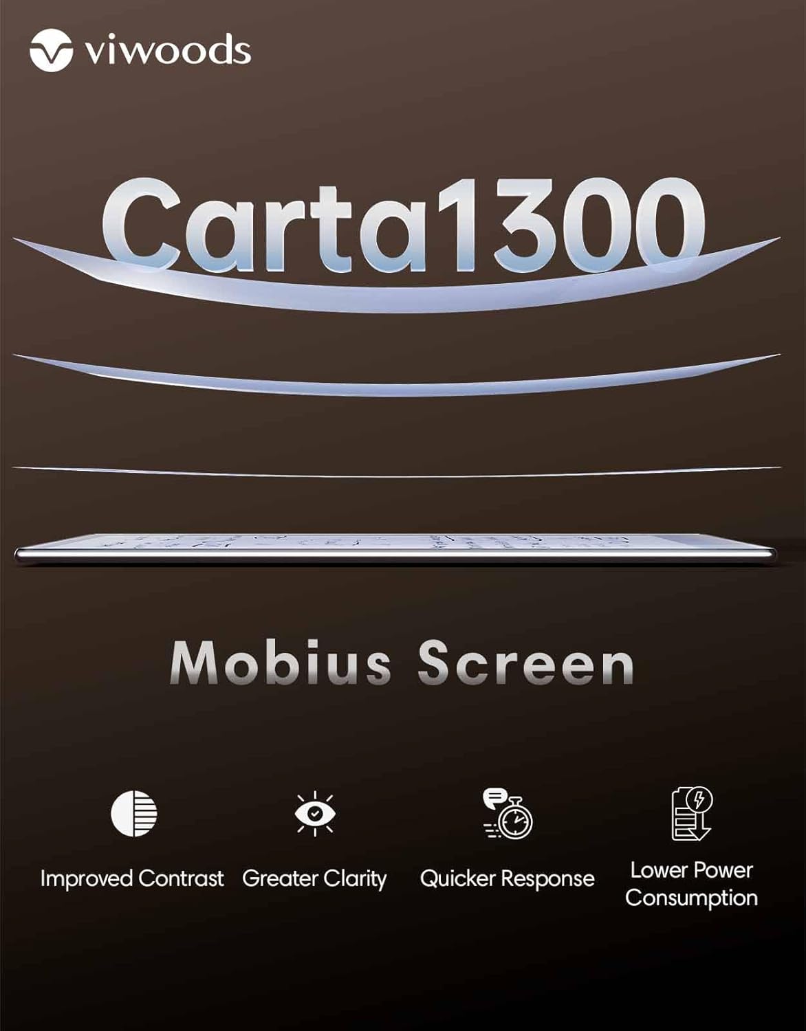AiPaper Carta 1300 AI E Ink Tablet, 10.65'' 300PPI Electronic Notebook with Pen, Ultra-Thin 4.5mm, Lightweight 370g, 128GB Note-Taking Device