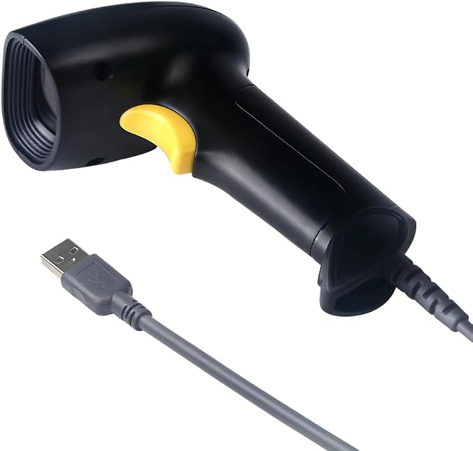 Handheld USB Barcode Scanner Wired 1D Bar Code Reader for Supermarket, Convenience Store, Warehouse