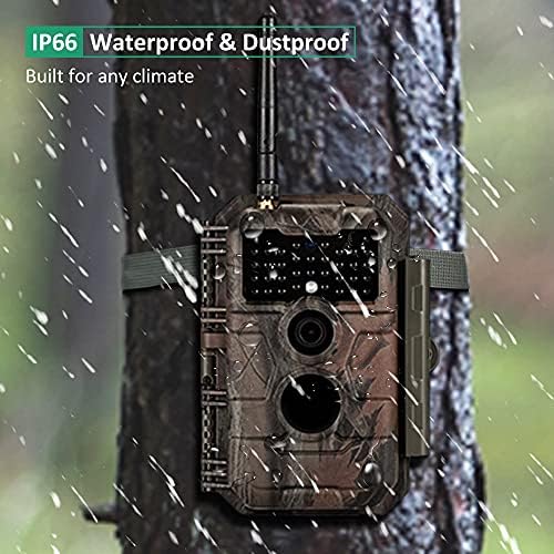 GardePro E6 WiFi Trail Camera (Non-Cellular), 48MP Photos, 1296P HD Video, App Control with Live View, 110° Wide-Angle, No-Glow Night Vision, Motion Activated