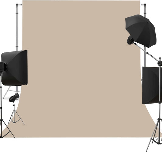 Beige Photo Backdrop for Photoshoot Beige Background for Photography Photo Backdrop Curtain for Party 6 x 9 FT