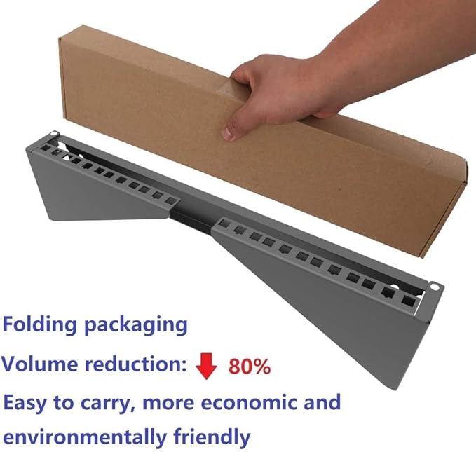 2 Pack of 4U Folding 19 Inches Cold Rolled Steel Wall Mountable Simple Vertical Rack and Networking Euipment Rack Including Hardware for Assembly (2)